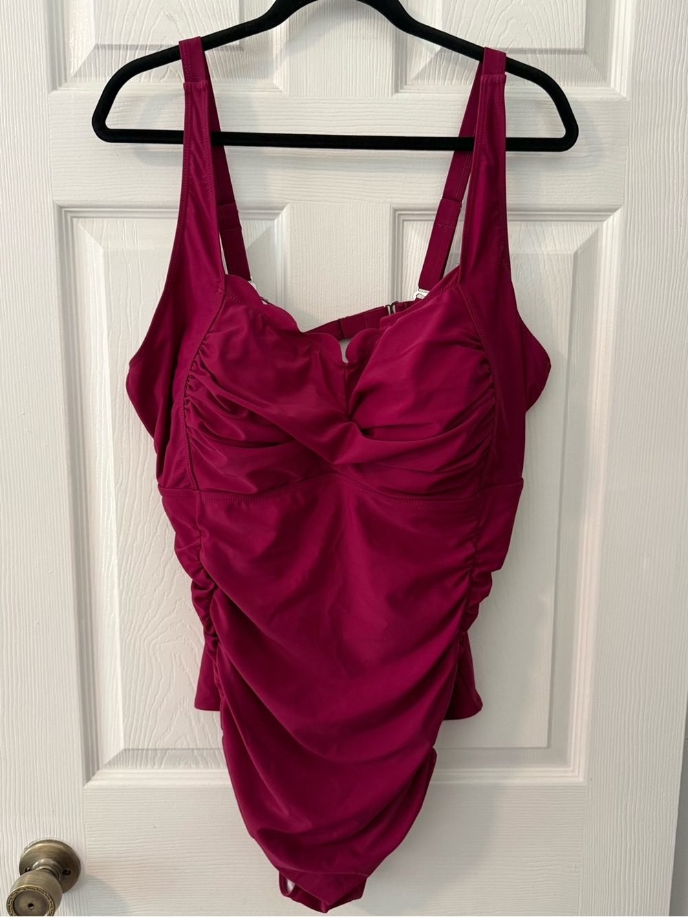 Aqua Eve Ruched One-Piece Swimsuit